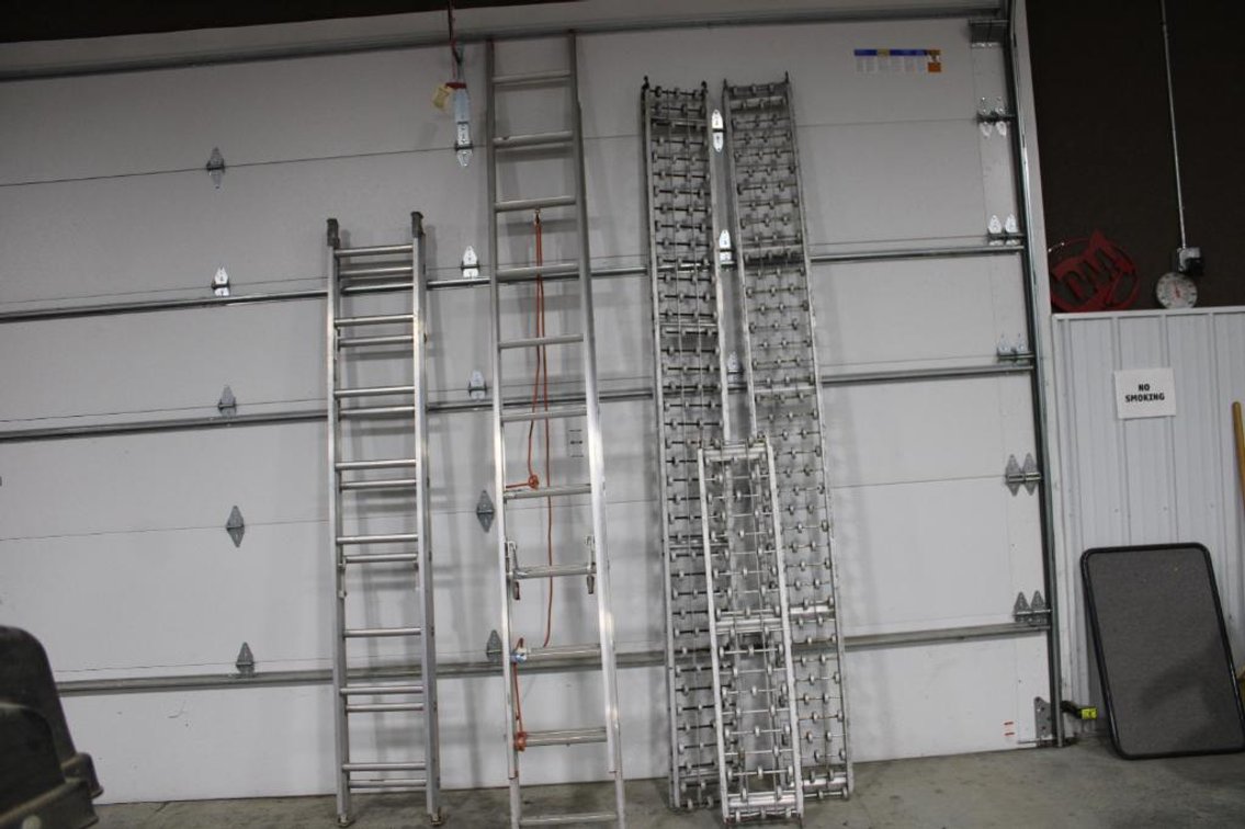 EXTENSION LADDERS AND SKATE CONVEYORS 