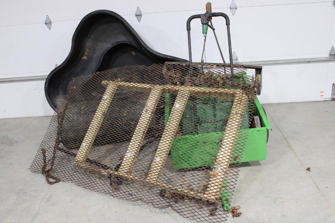 LAWN TRAILER, ROLLER, AERATOR, DRAG, COI POND 