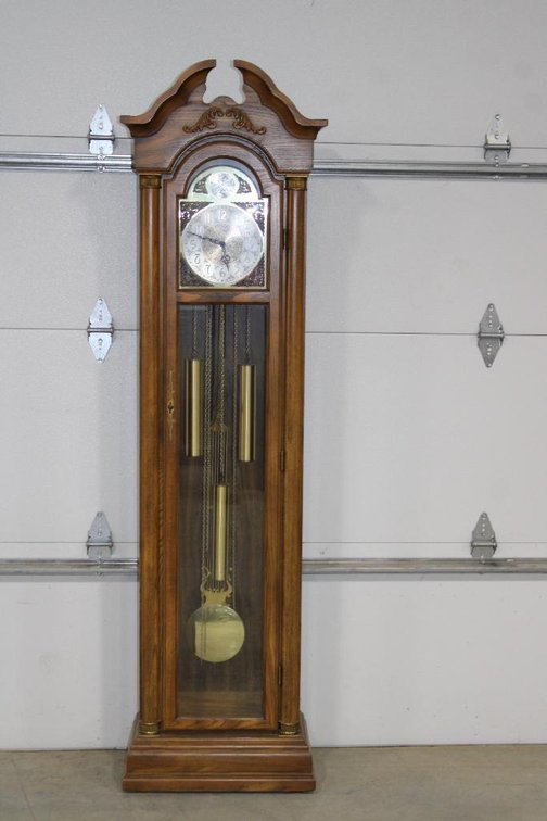 TEMPUS FUGIT PEARL GRANDFATHER CLOCK