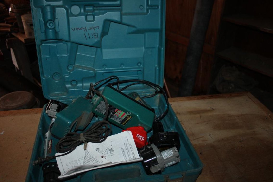 MAKITA CORDLESS DRILL AND NUT DRIVER