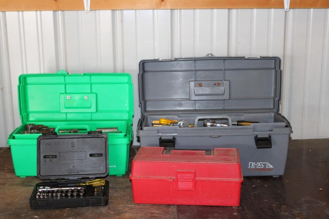 SOCKETS, RATCHETS, TOOL BOXES