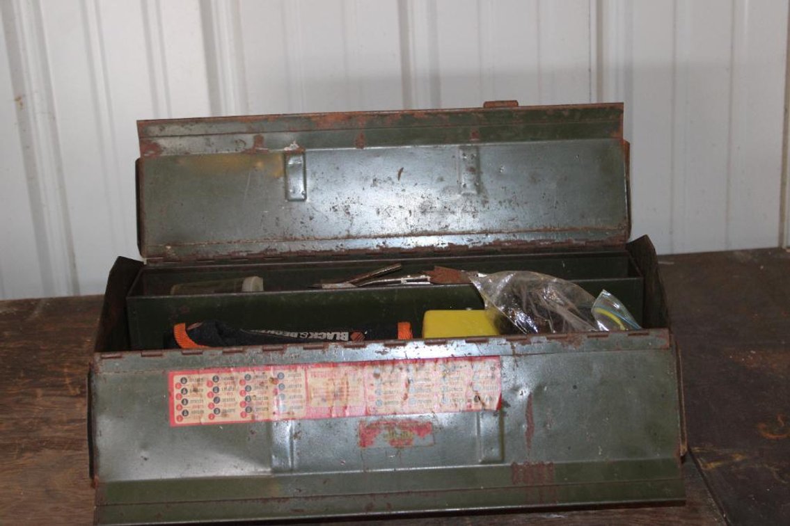 TOOL BOX W/ DRILL BITS