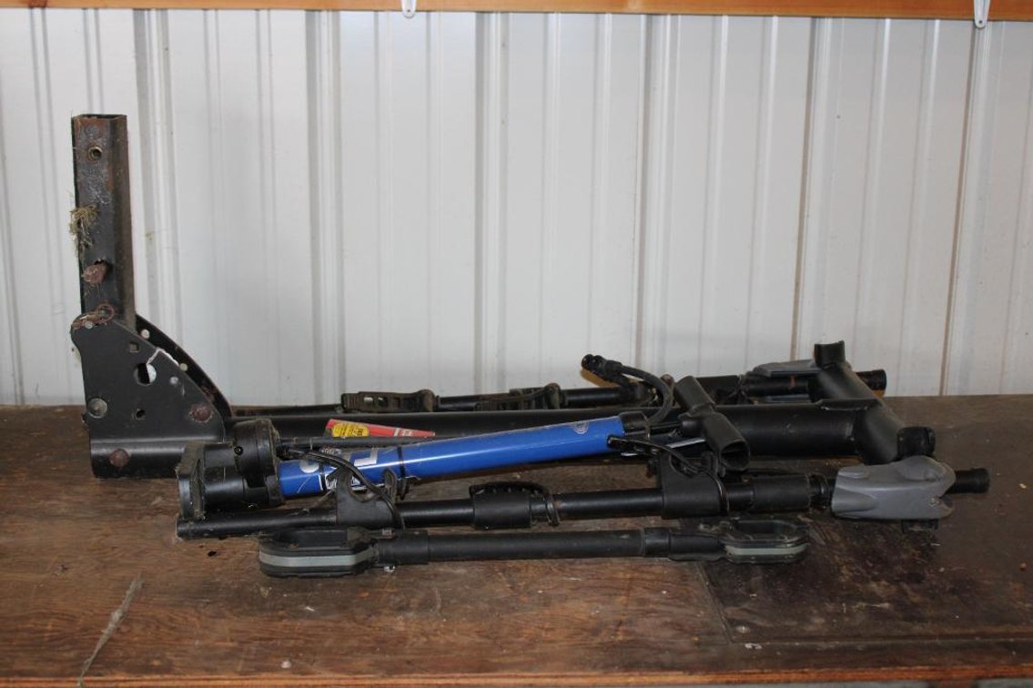 BIKE RACK AND TIRE PUMP