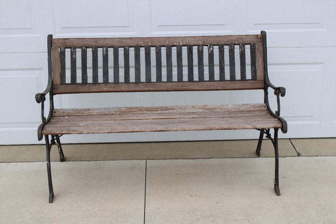 WROUGHT IRON BENCH