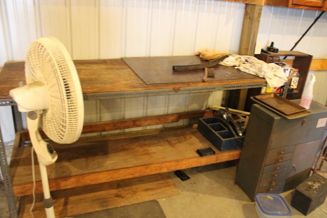 WORK BECNHES, CABINET CONTENTS