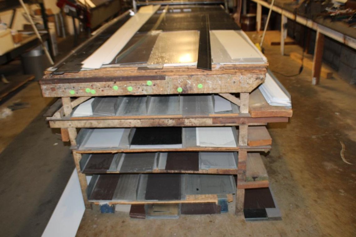 WORK BENCH AND SHEET METAL CONTENTS