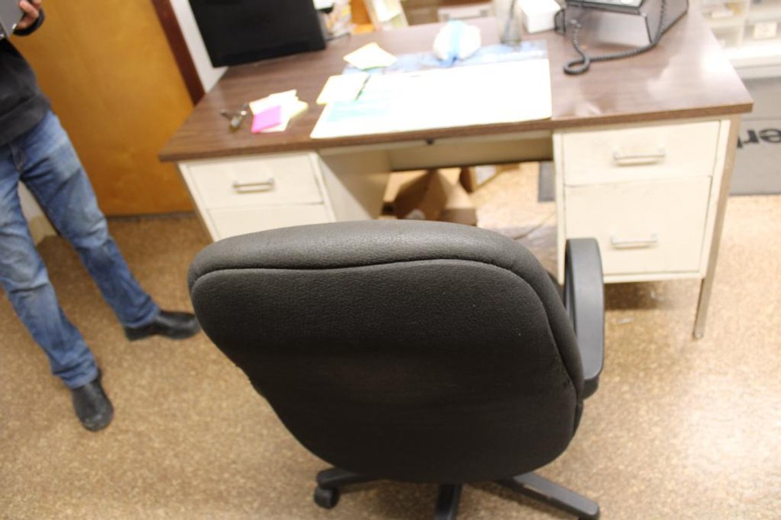 DESKS, CHAIRS, PRINTER, ETC