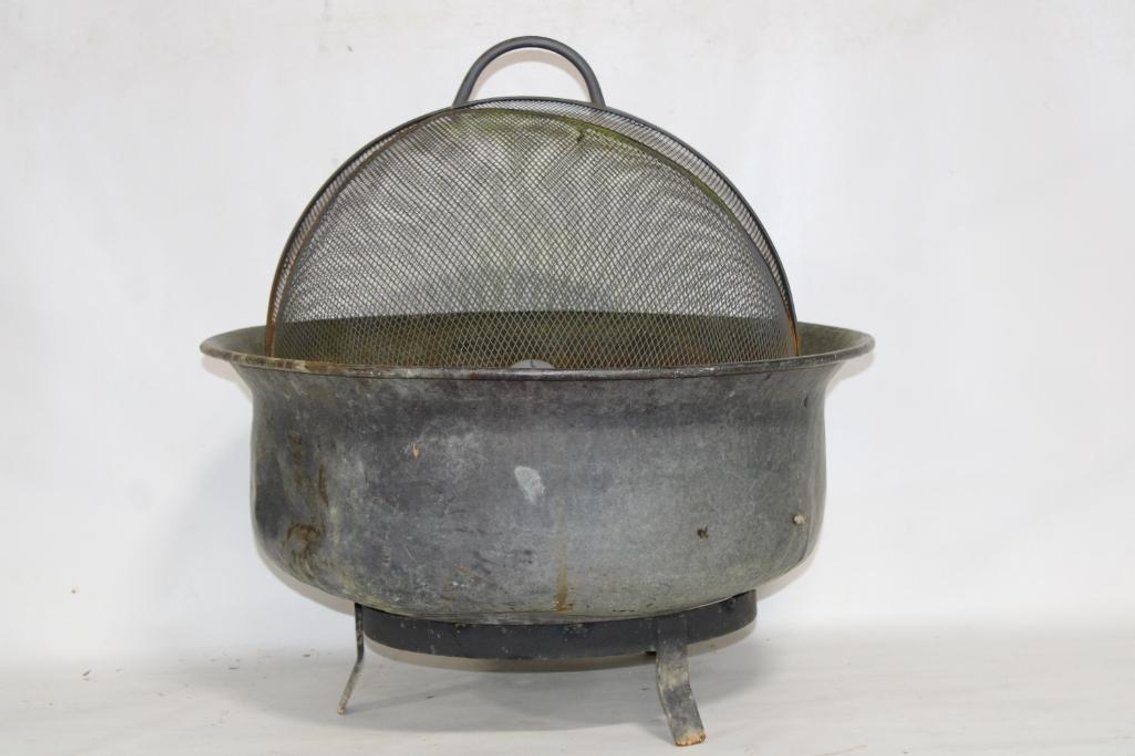 FIRE PIT W/ STAND AND TOP