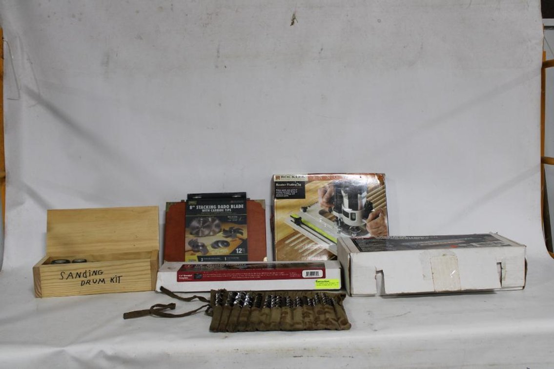 WOOD BITS, JIGS, BLADES, ETC