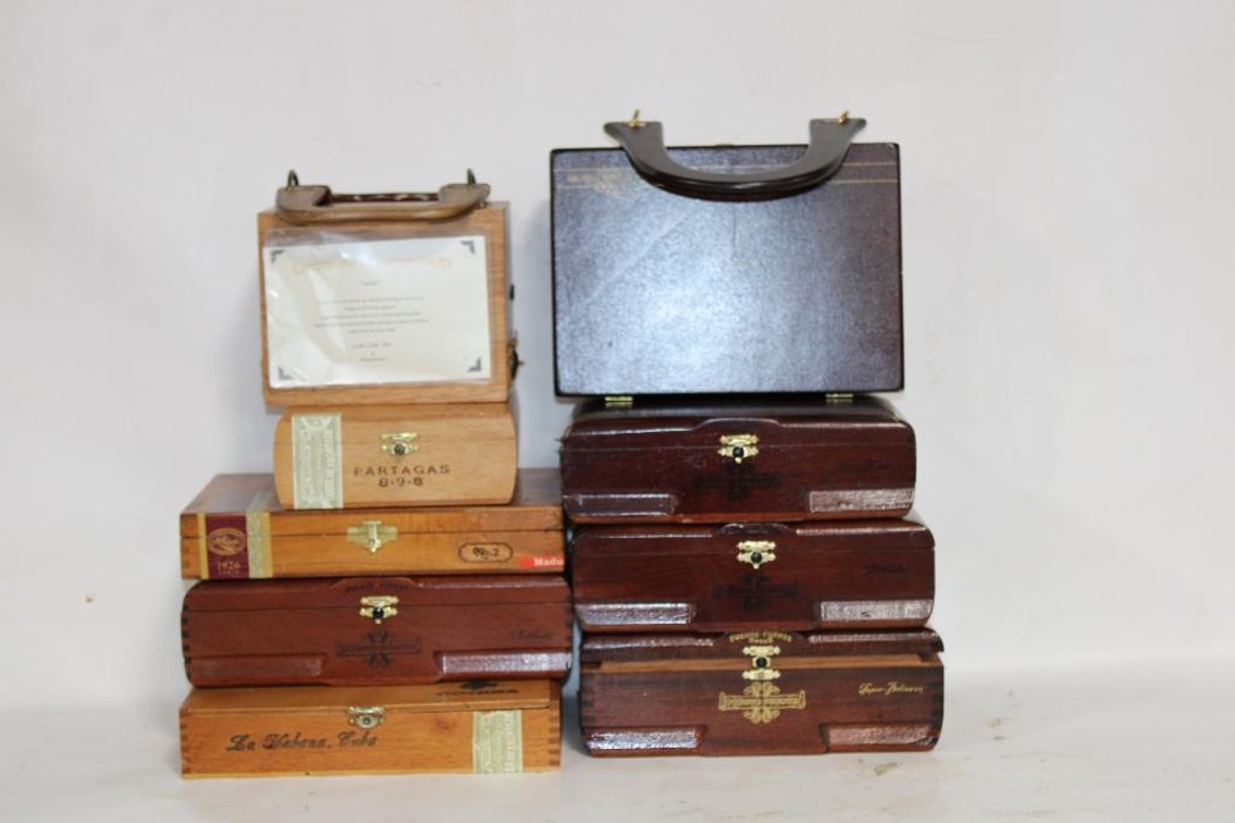 CIGAR BOXES AND PURSES