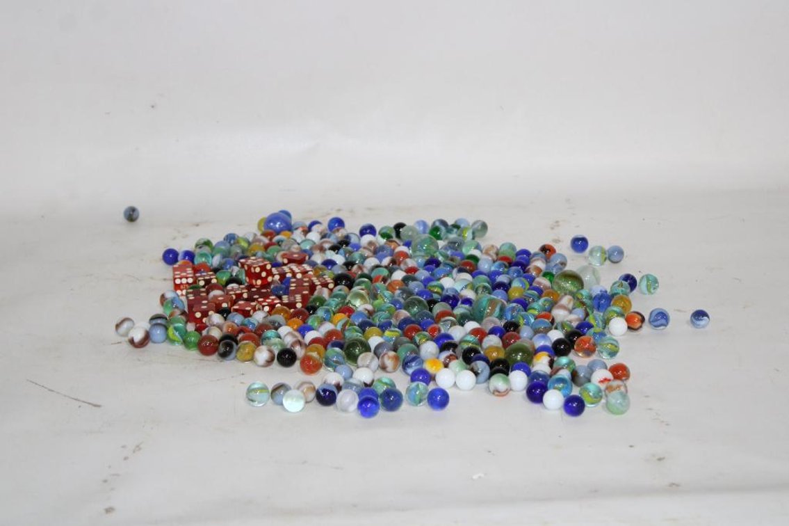 MARBLES AND DIE