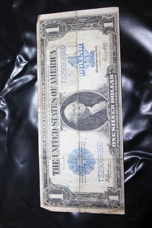 LARGE SILVER DOLLAR BILL CERTIFICATE 
