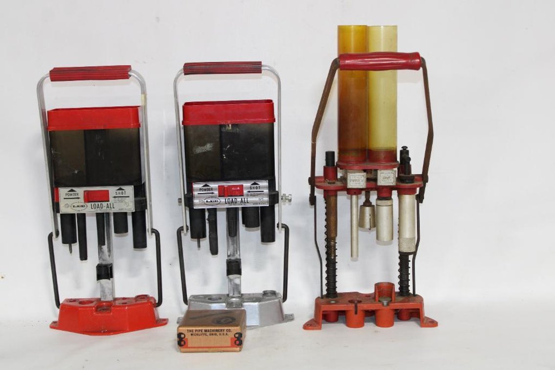LEE AND LYMAN RELOADING PRESSES