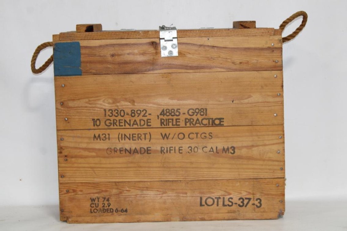 GRENADE RIFLE .30 CAL M3 BOX FULL OF 12G HULLS