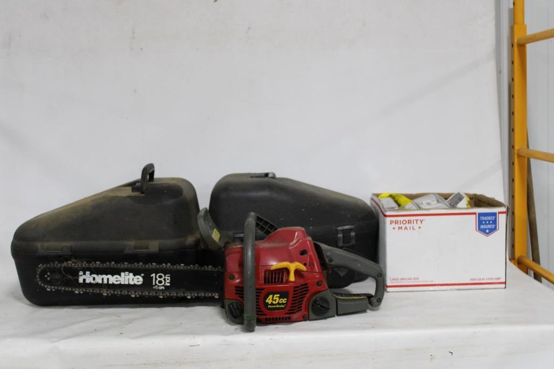 CHAINSAWS AND HARNESS