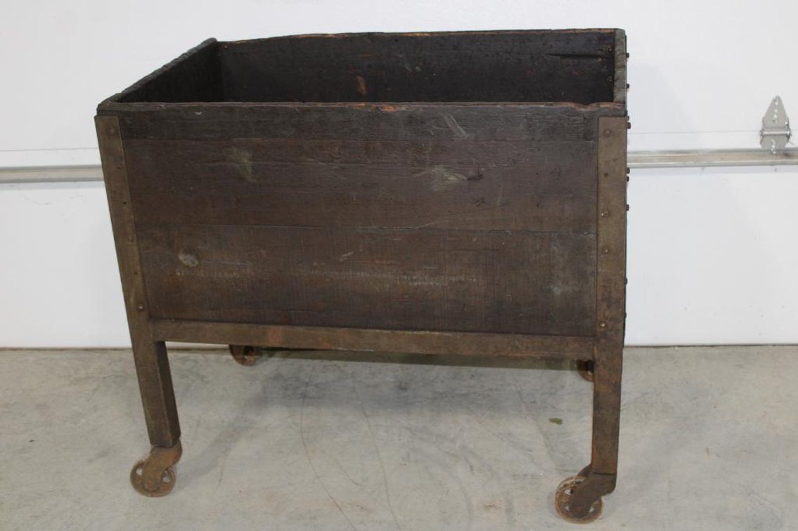 ANTIQUE ROLLING CART