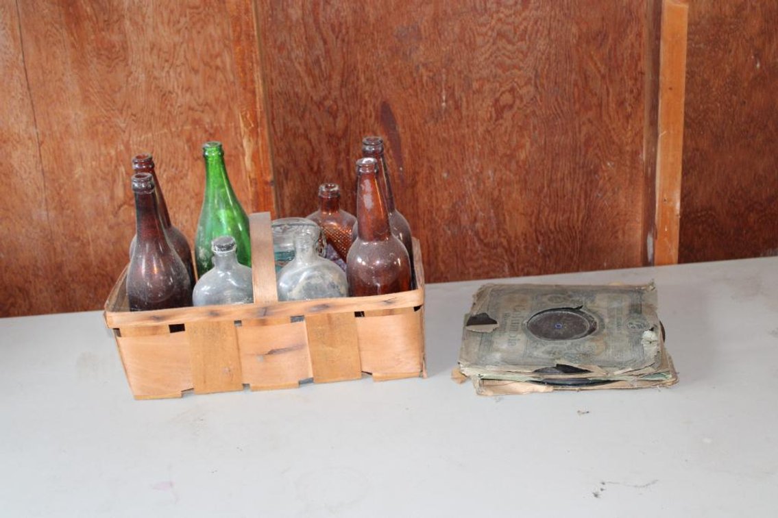 VINTAGE BOTTLES AND RECORDS 