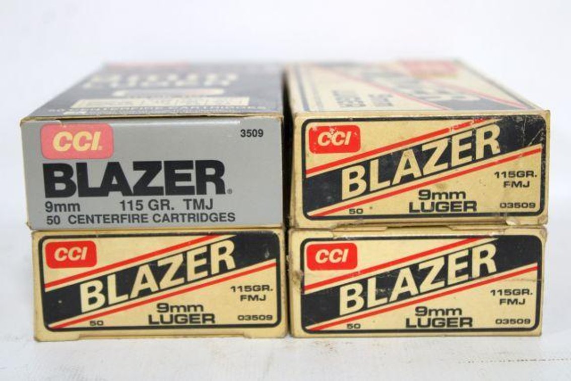 243 RNDS CCI BLAZER 9MM AMMO