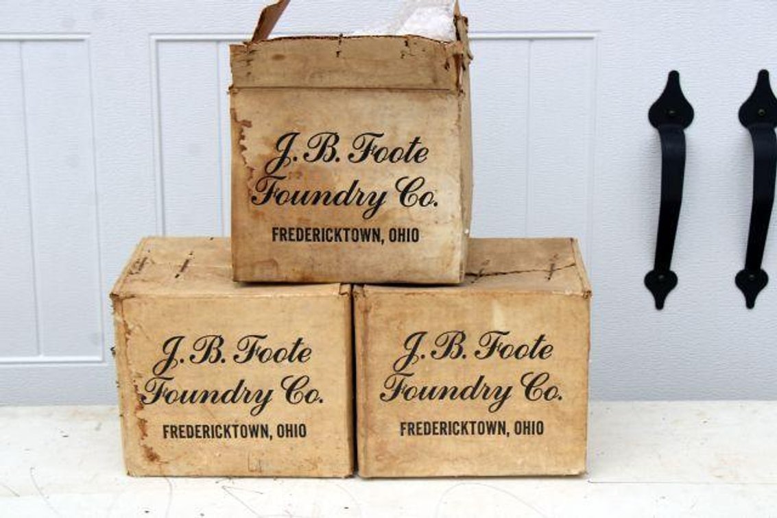 J.B. FOOTE FOUNDARY CO. FREDRICKTOWN, OH CAST IRON BELLS