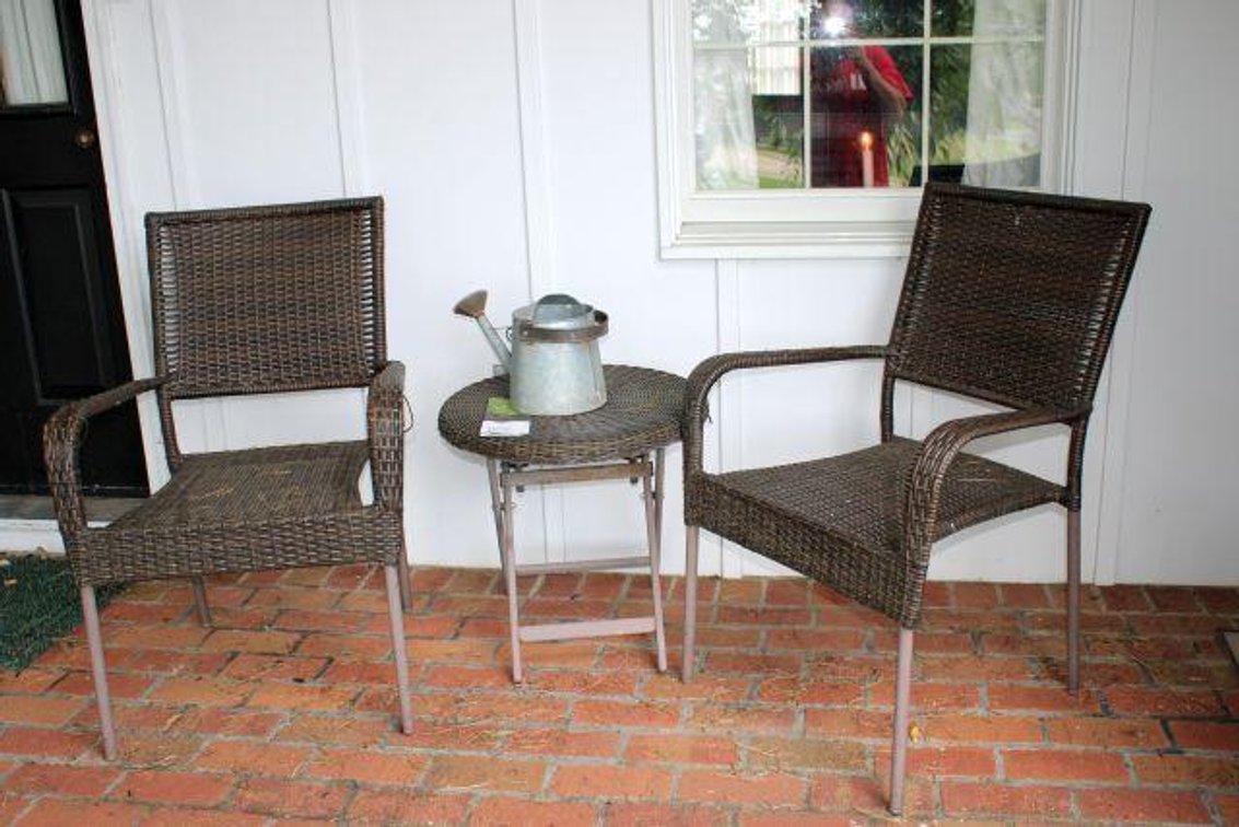 WICKER PATIO SET