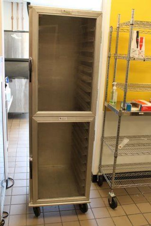 LOCKWOOD BREAD CABINET ON CASTERS