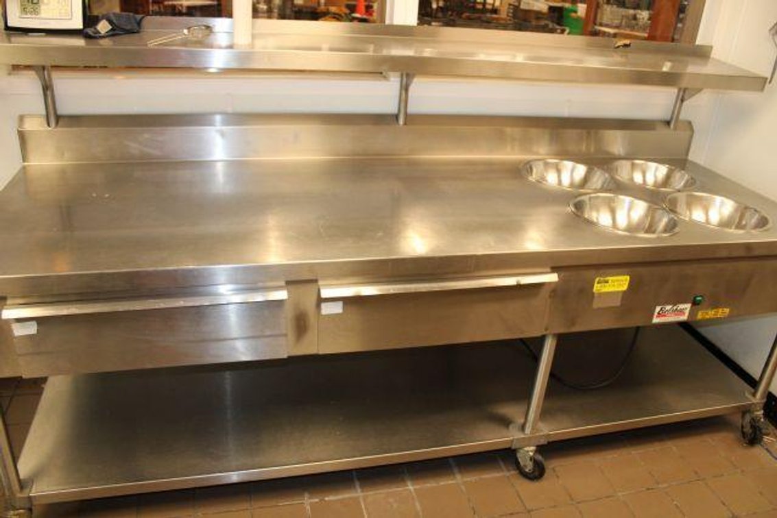BELSHAW COMMERCIAL COOKING AND HOT FOOD STORAGE TABLE
