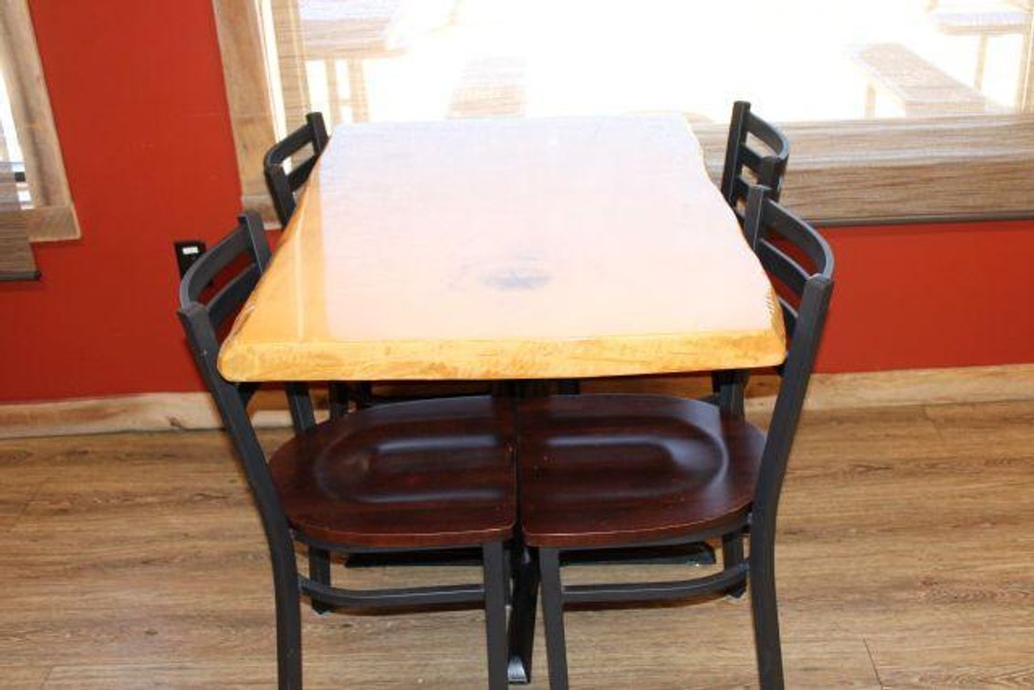 LIVE EDGE TABLE NO CHAIRS