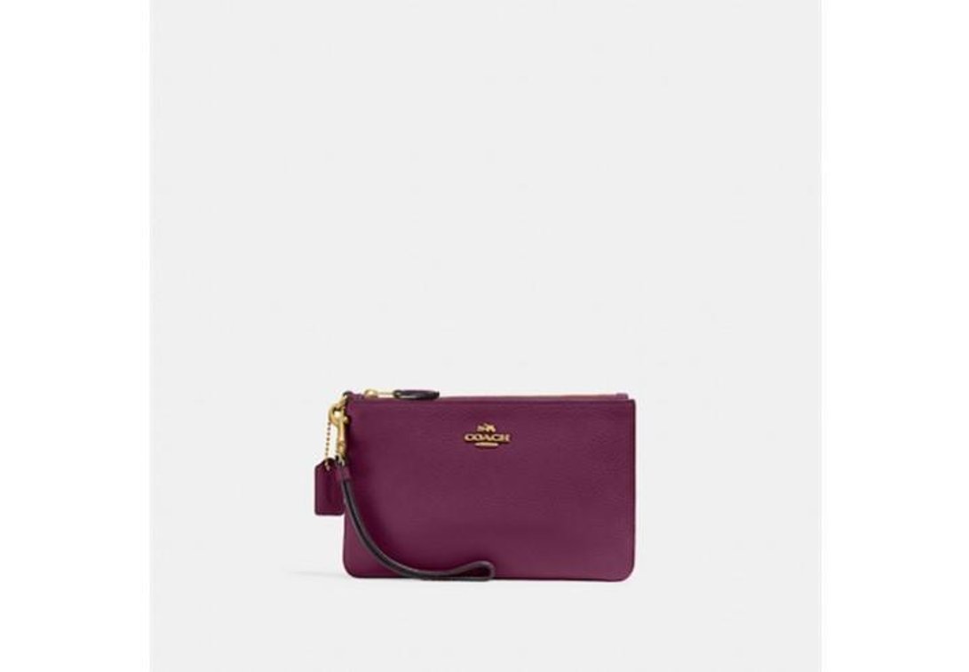 N - PEBBLE LEATHER WRISTLET