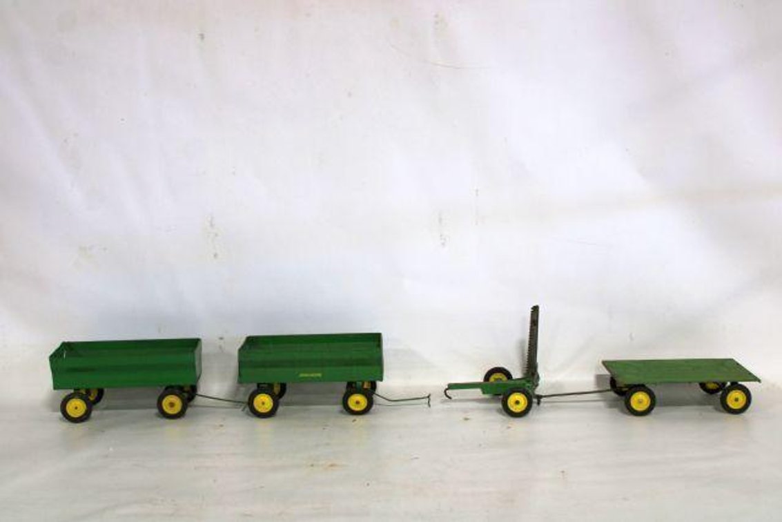 ERTL DIECAST WAGONS AND MOWER