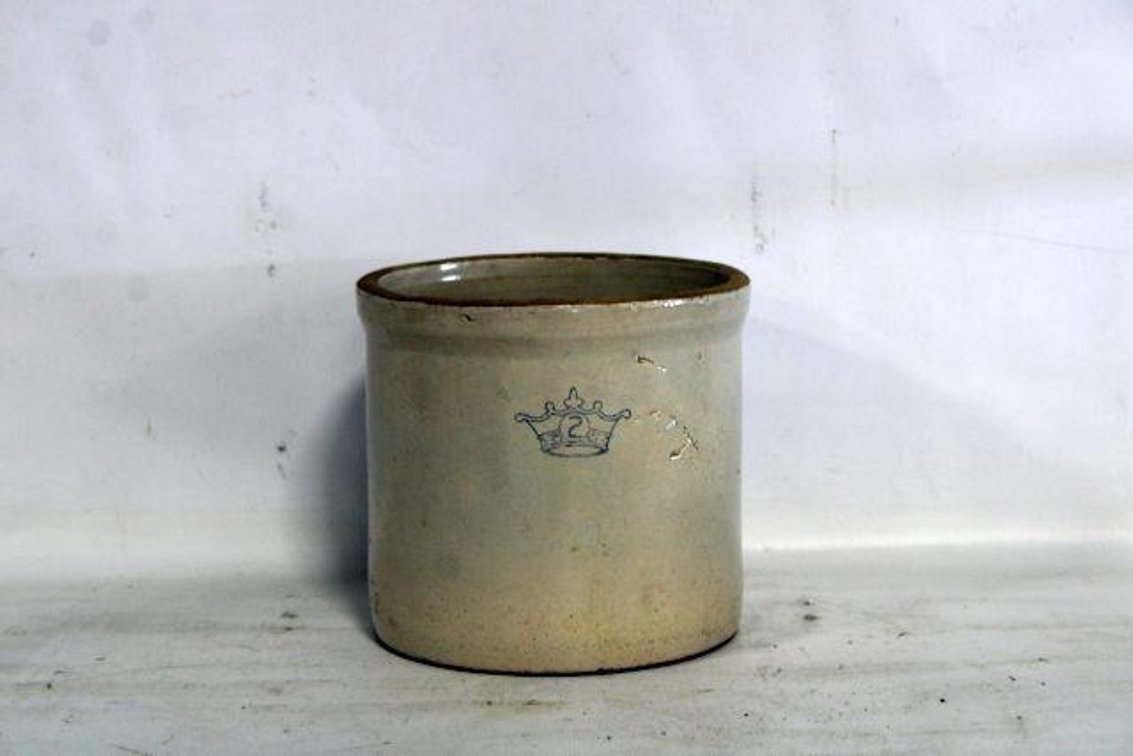 2 GALLON CROWN CROCK