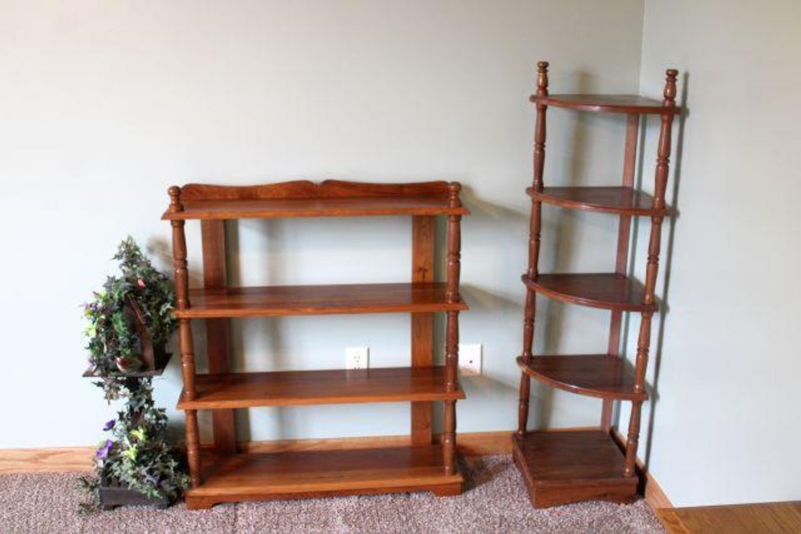 SHELF, CORNER SHELF, FALSE PLANT
