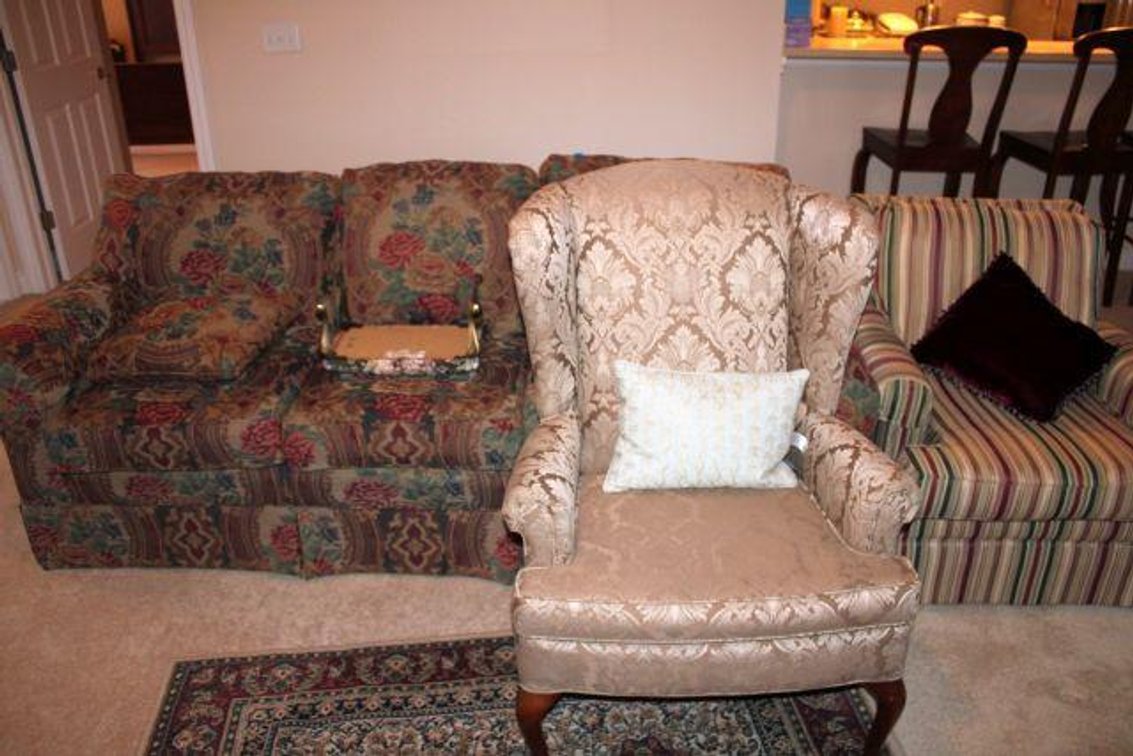 COUCH AND CHAIRS 