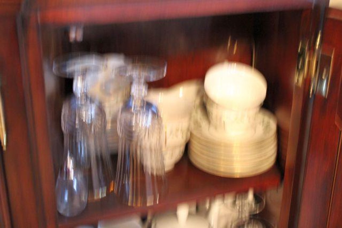 GLASSWARE AND FLATWARE 