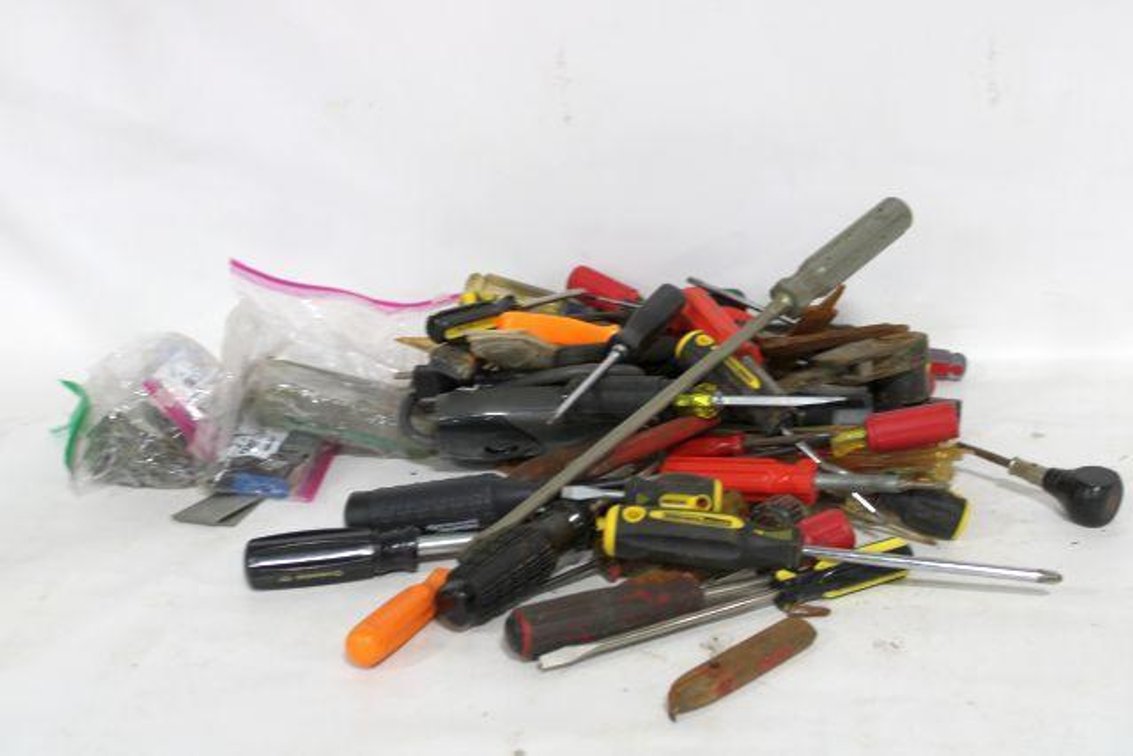 SCREW DRIVERS, FILES, NAILS