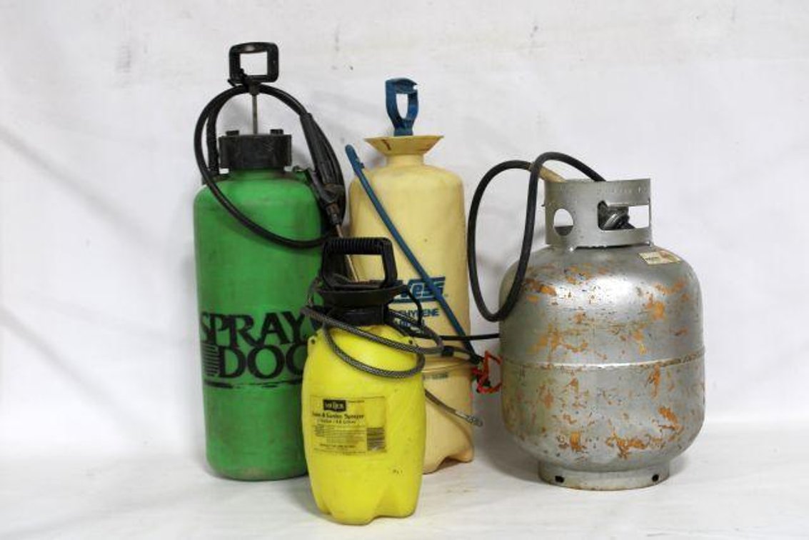 SPRAYERS AND PROPANE TANK