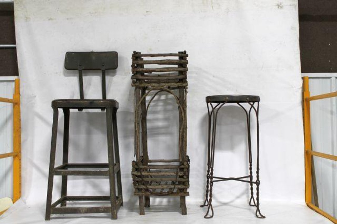 STOOLS AND PLANT STAND
