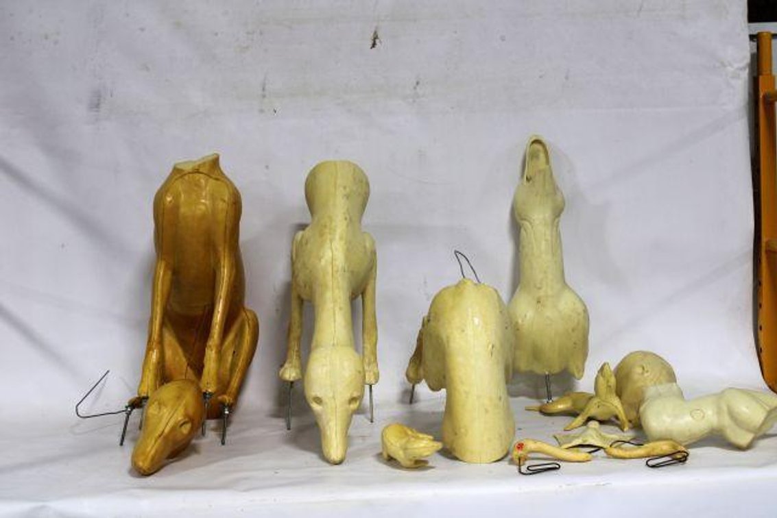 CANINE AND SQUIRREL TAXIDERMY FORMS