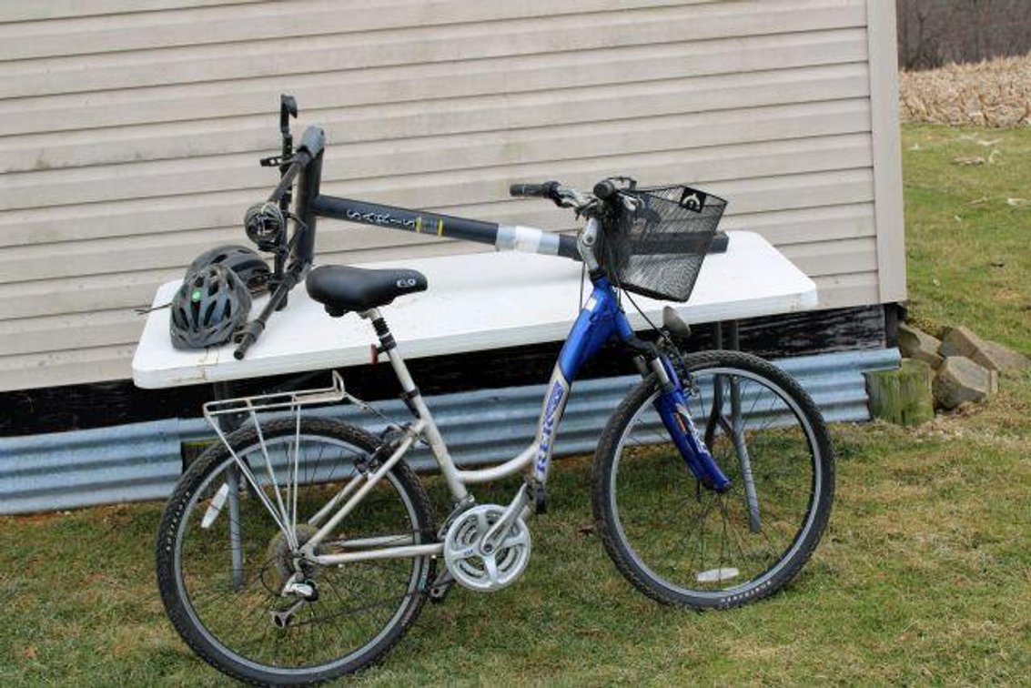 BIKE, BIKE RACK, HELMETS