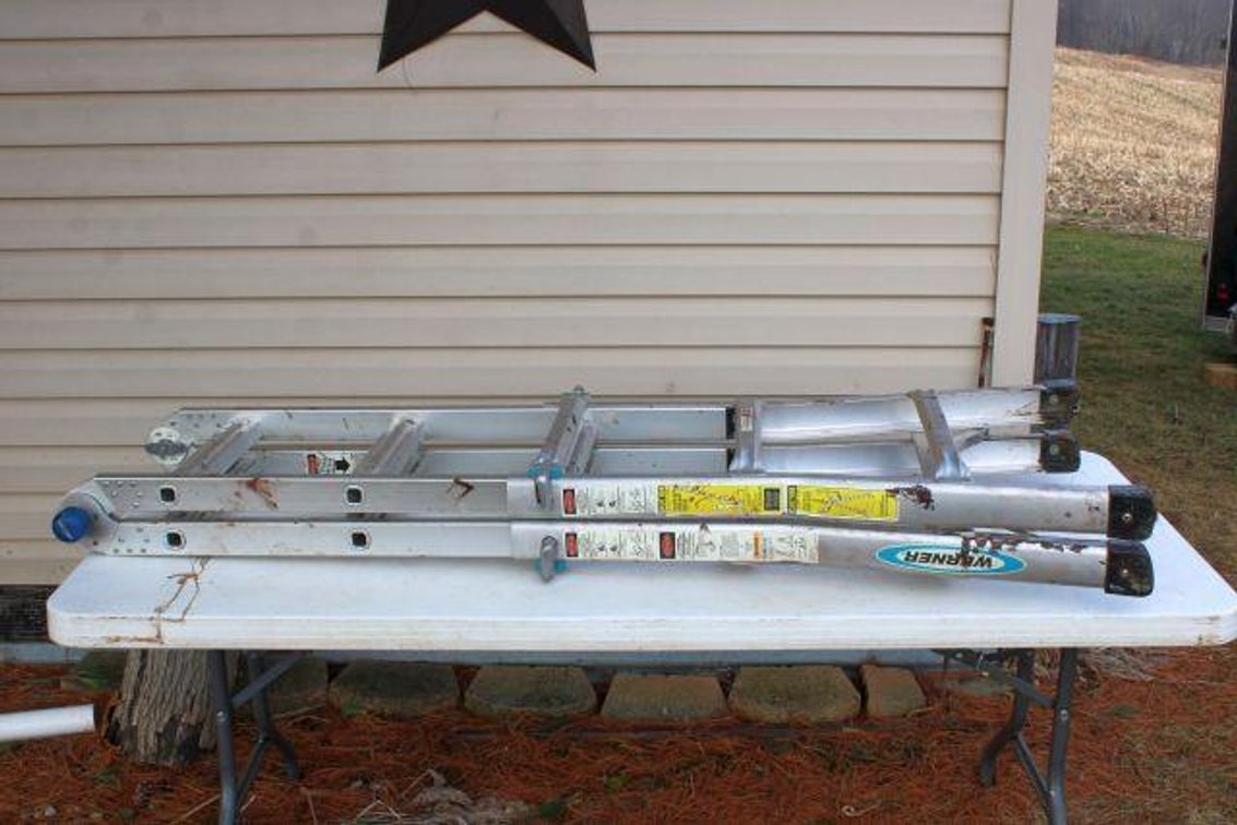 WERNER FOLDING LADDER