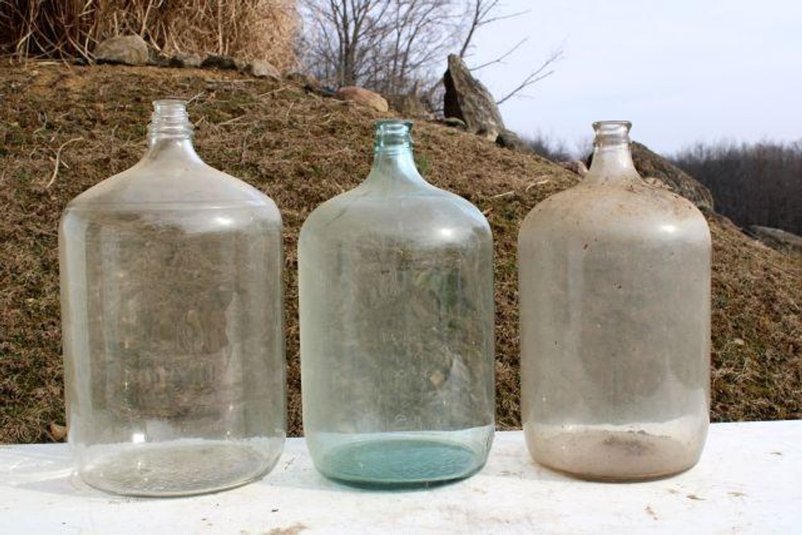 LARGE GLASS JUGS