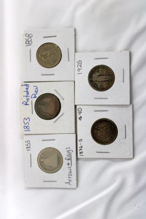 SEATED AND STANDING LIBERTY QUARTERS 