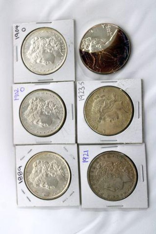 VARIOUS SILVER DOLLARS