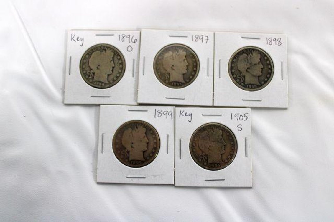 BARBER HALF DOLLARS 