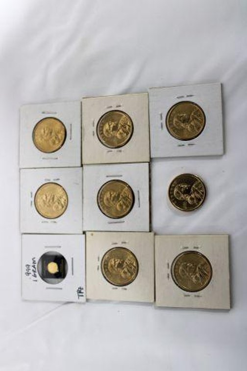 1G OG GOLD AND $1 COINS