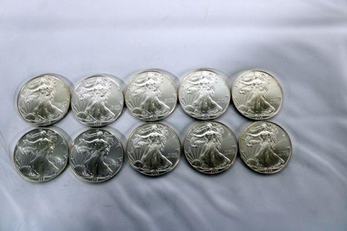 SILVER AMERICAN EAGLE DOLLARS 