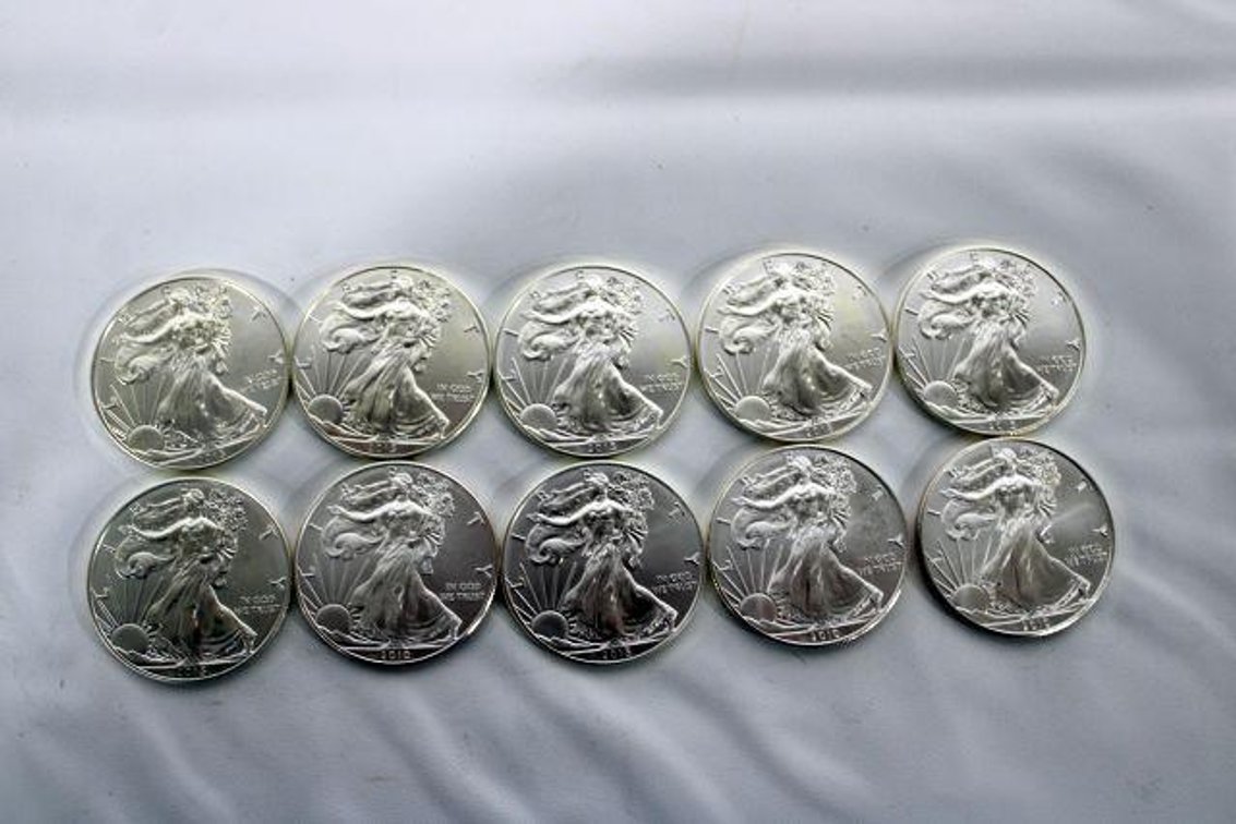 SILVER AMERICAN EAGLE DOLLARS 