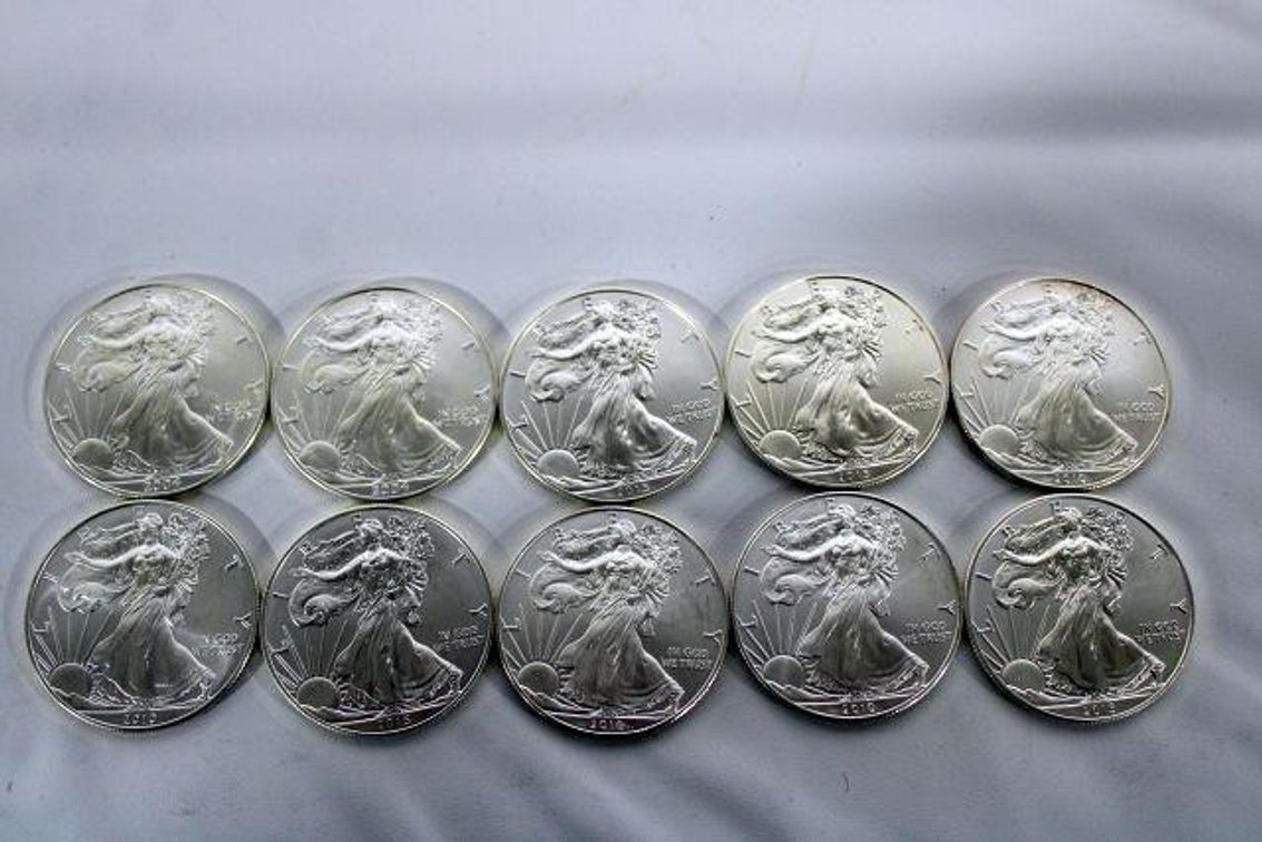SILVER AMERICAN EAGLE DOLLARS 