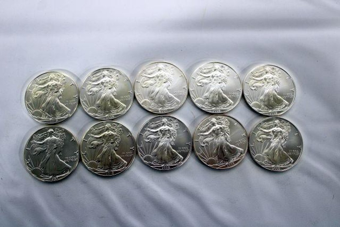 SILVER AMERICAN EAGLE DOLLARS 