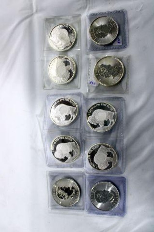 CANADA $5 SILVER COINS AND SMI SILVER COINS