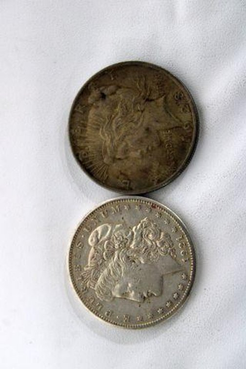 MORGAN DOLLAR AND PEACE DOLLAR 
